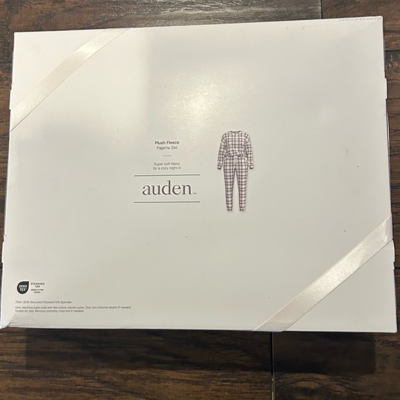 Auden Red and White Fleece Pajama Set - Picture 3 of 3